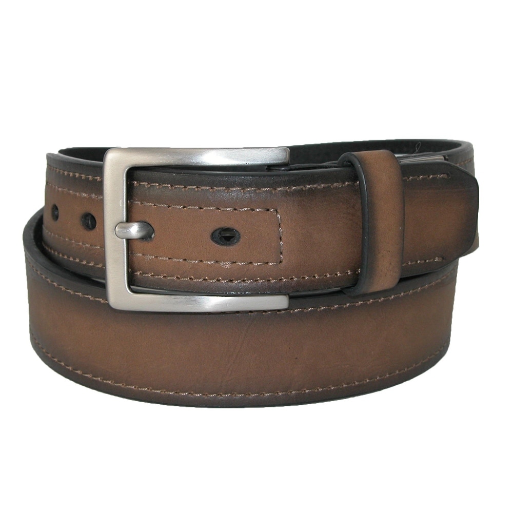 Dickies Men/'s Reversible Leather Belt Tan Black